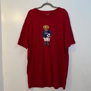 Red Ralph Lauren POLO Bear Tee